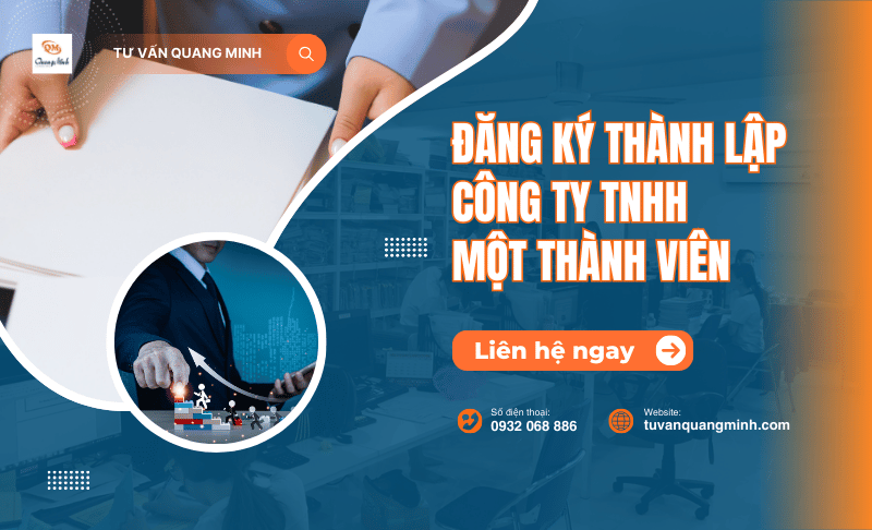 Đăng ký thành lập công ty tnhh một thành viên