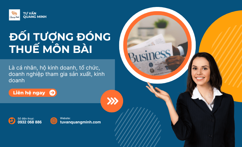 Những đối tượng phải đóng thuế môn bài