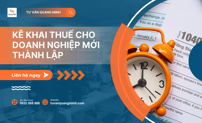 Kê khai thuế cho doanh nghiệp mới thành lập