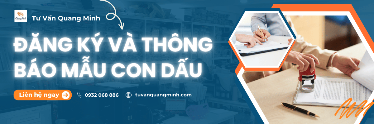 Đăng ký và thông báo mẫu con dấu