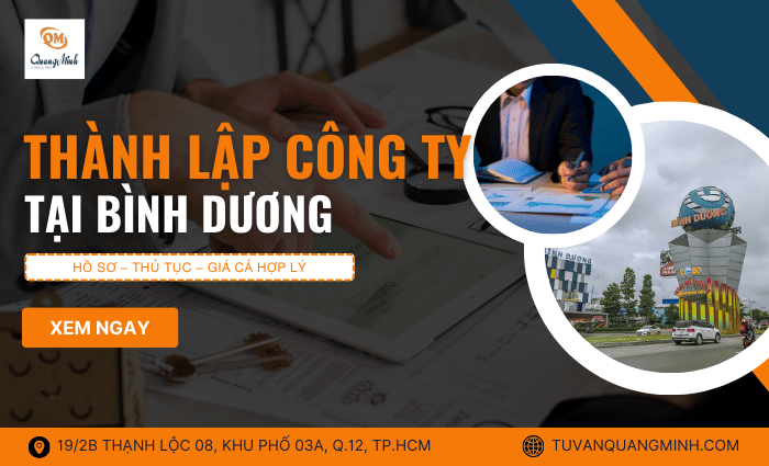 Thành lập doanh nghiệp tại Bình Dương GIÁ RẺ – NHANH CHÓNG