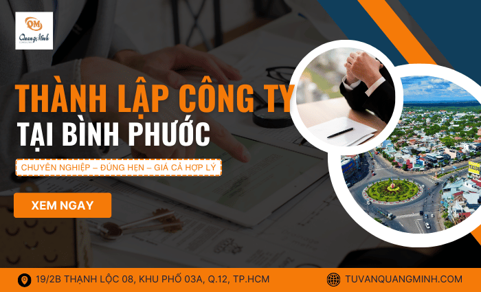 Thành lập công ty tại Bình Phước – Công ty Quang Minh