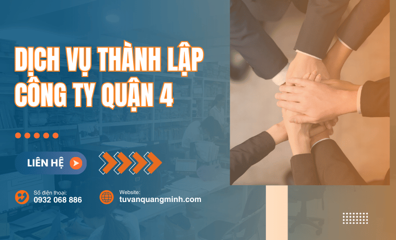 Dịch vụ thành lập công ty quận 4