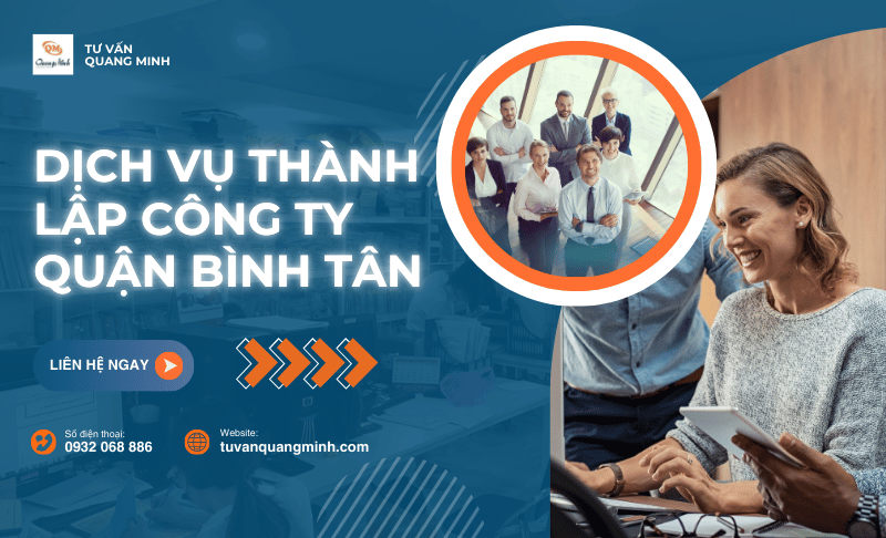 Dịch vụ thành lập công ty quận Bình Tân