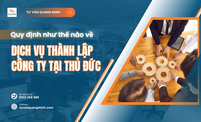 Dịch vụ thành lập công ty tại Thủ Đức