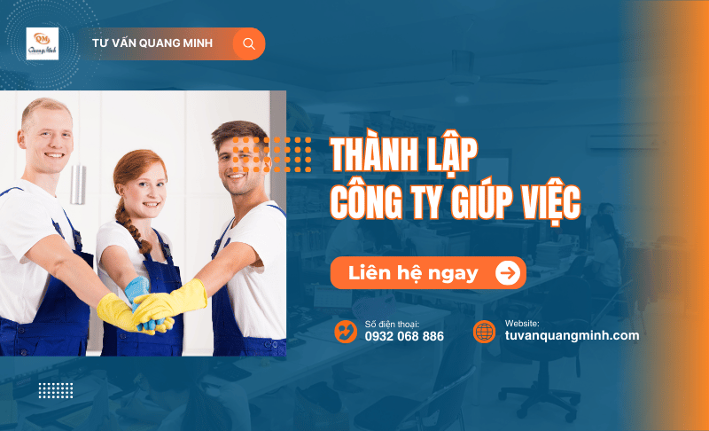Quy trình, thủ tục đăng ký thành lập công ty giúp việc