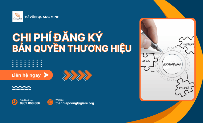 Chi phí đăng ký bản quyền thương hiệu