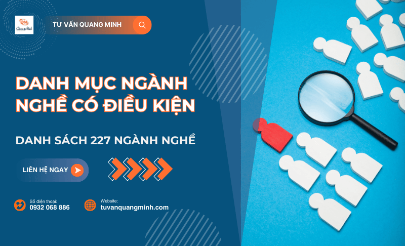 Danh mục 227 ngành nghề có điều kiện theo quy định mới nhất