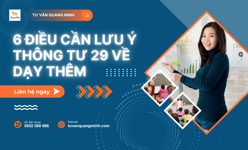 6 điều cần lưu ý Thông tư 29 về dạy thêm