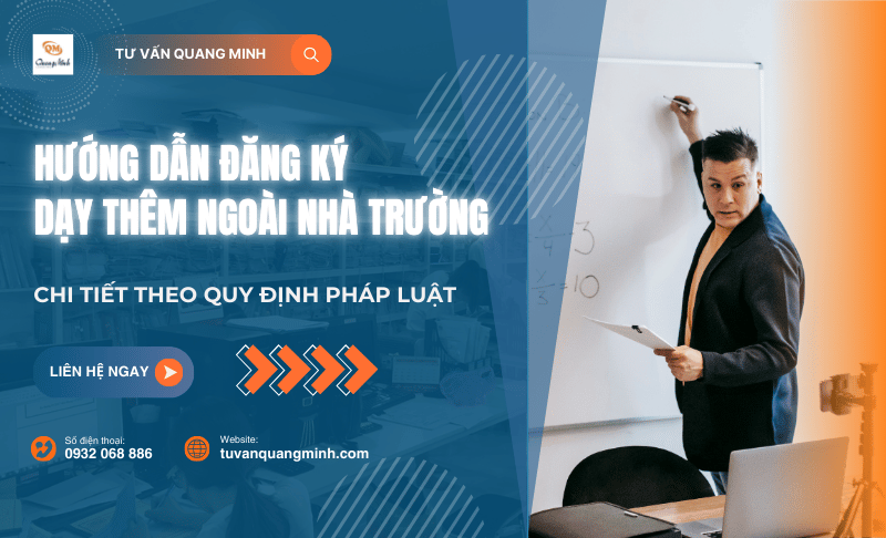 Hướng dẫn chi tiết đăng ký dạy thêm ngoài nhà trường