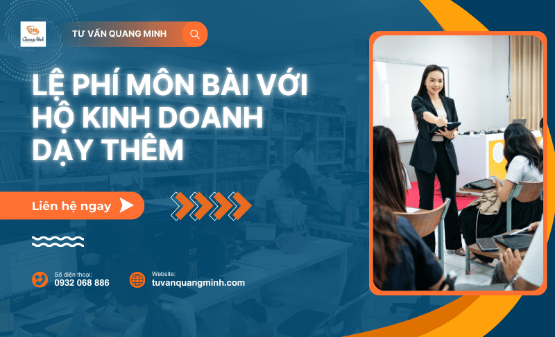 Lệ phí môn bài với hộ kinh doanh dạy thêm