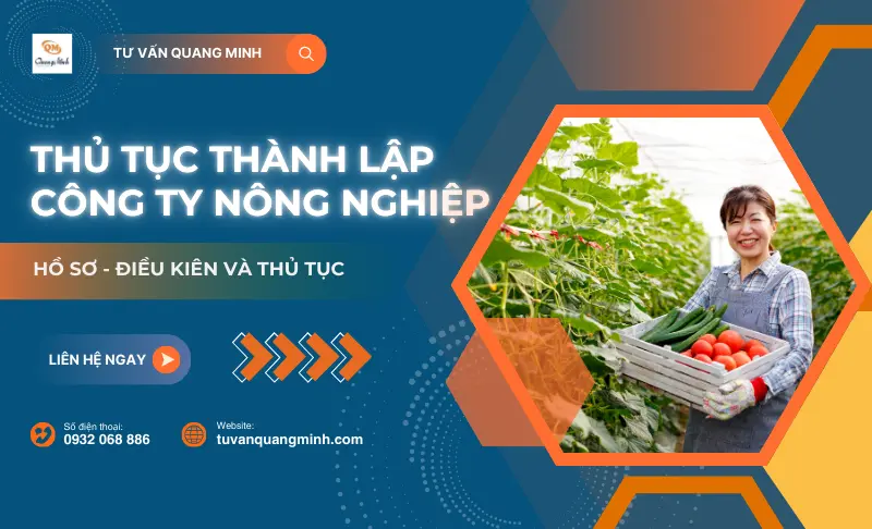 Hồ sơ và thủ tục thành lập công ty nông nghiệp
